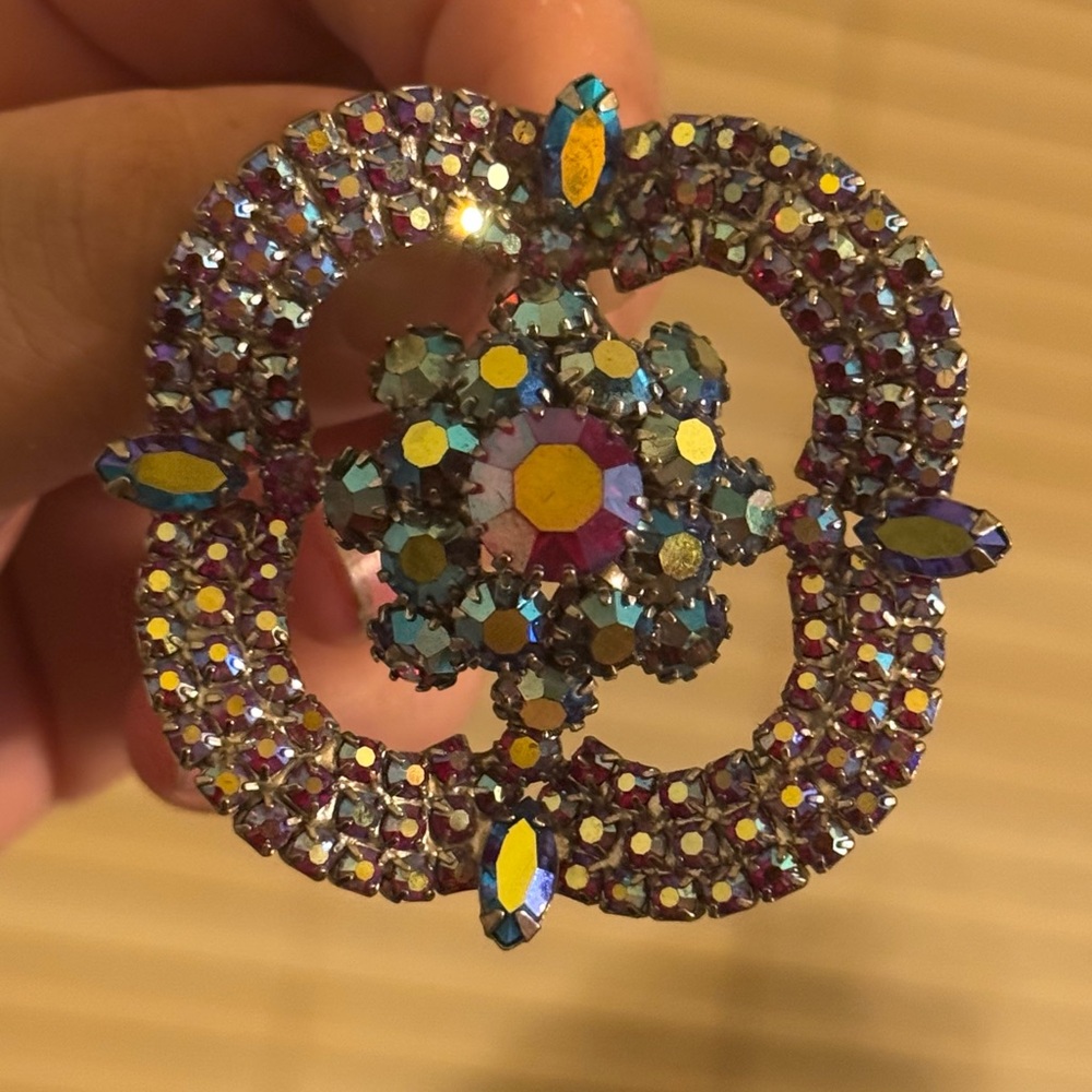 Multicolor Crystal Brooch - Picture 16 of 16